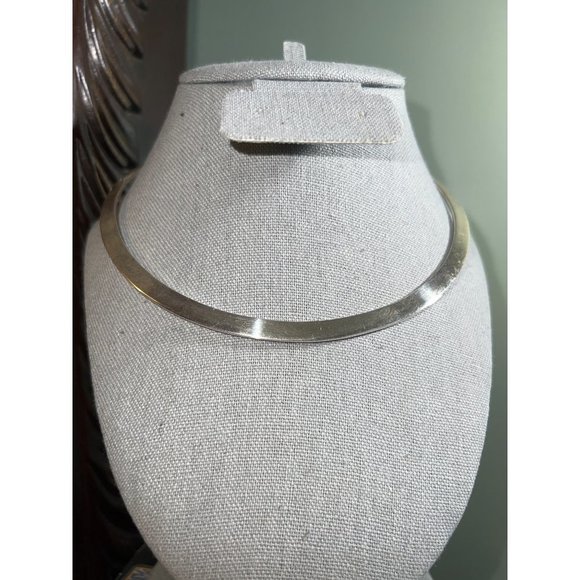 Genuine Sterling Collar Necklace -- 16" - Picture 1 of 7